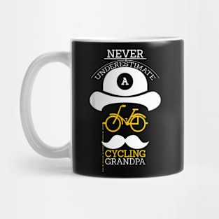 Mens Cycling Grandpa Bicycle Papa Grandparents Day Mug